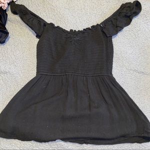 Hollister black blouse